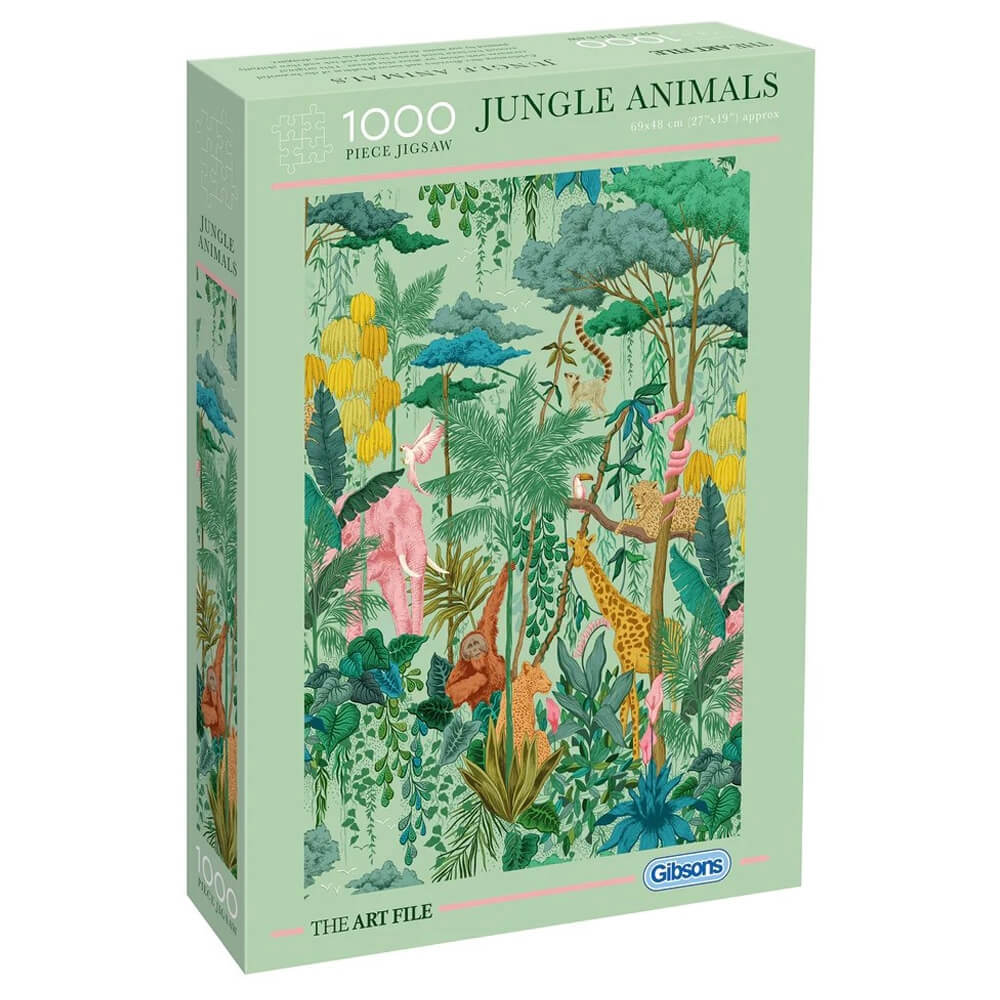 Gibsons The Art File Jungle Animals - 1000pc Puzzle